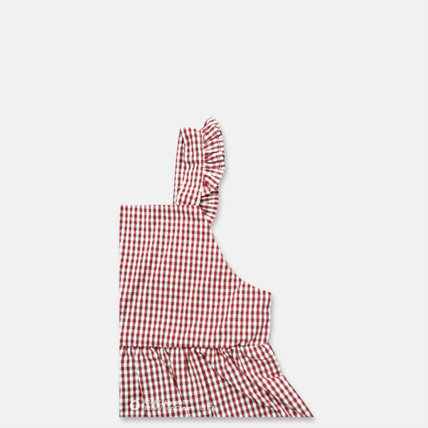 Load image into Gallery viewer, Love Henry Girls Esme Top - Petite Red Check
