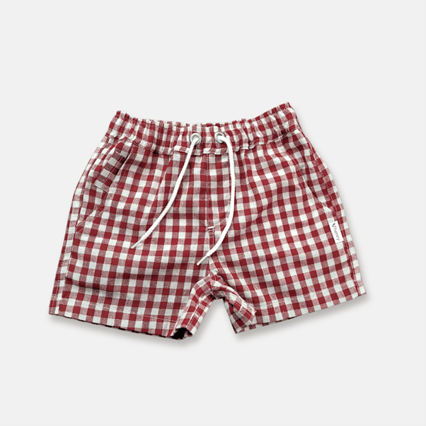 Load image into Gallery viewer, Love Henry Boys Sonny Shorts - Red Check
