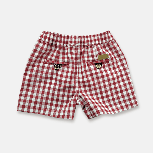 Load image into Gallery viewer, Love Henry Boys Sonny Shorts - Red Check
