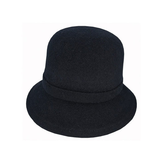 Avenel Womens Sophia Boiled Wool Bow Cloche