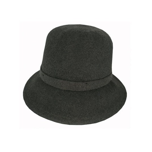 Avenel Womens Sophia Boiled Wool Bow Cloche
