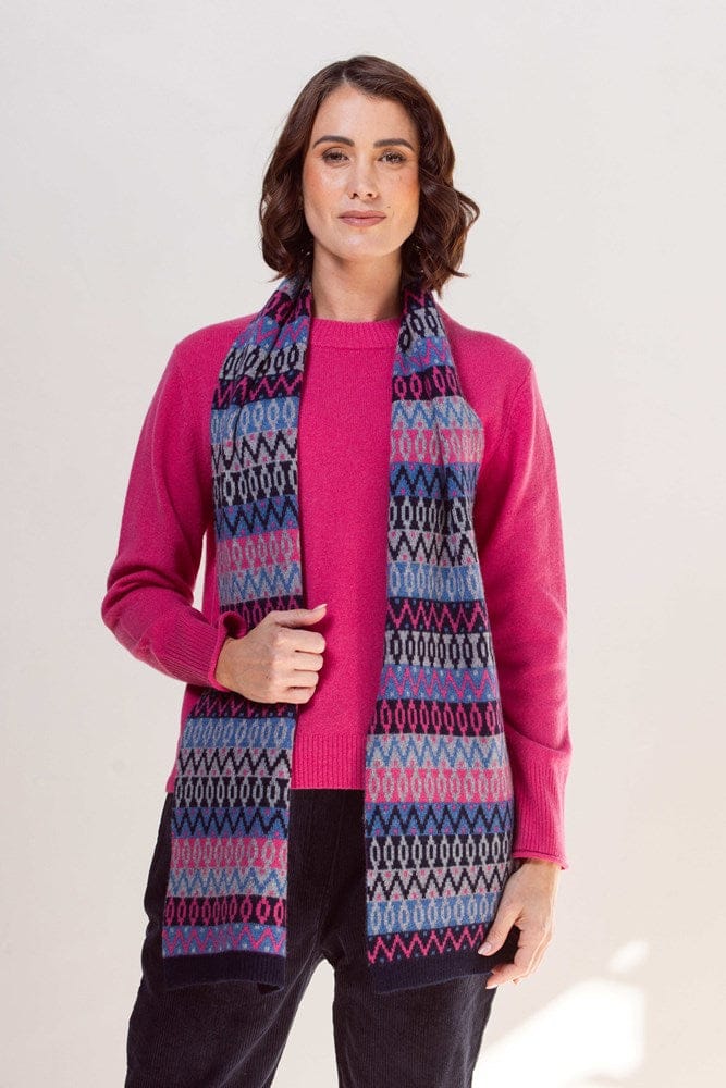 Load image into Gallery viewer, See Saw Womens 100% Merino Wool (Cashfeel) Jaquard Scarf
