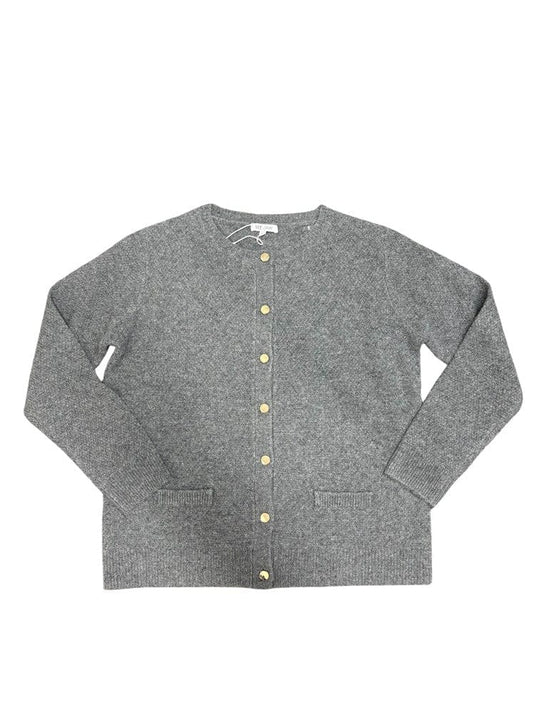 See Saw Womens 10% Yak 90% Wool Button Through Cardigan - Charcoal
