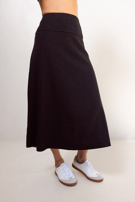 See Saw Womens Ponte Elastic Wasit Middie Skirt
