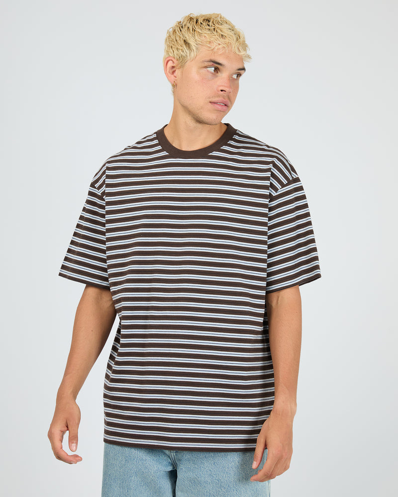 Load image into Gallery viewer, Silent Theory Mens Stevie Tee Chocolate
