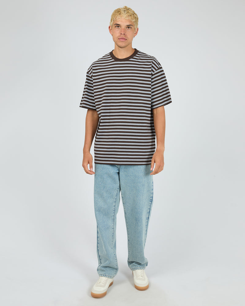 Load image into Gallery viewer, Silent Theory Mens Stevie Tee Chocolate
