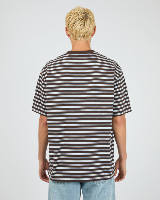 Silent Theory Mens Stevie Tee Chocolate