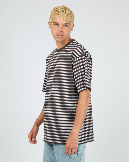 Silent Theory Mens Stevie Tee Chocolate