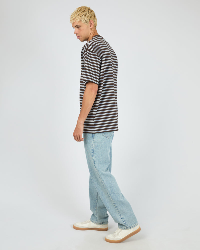 Load image into Gallery viewer, Silent Theory Mens Stevie Tee Chocolate
