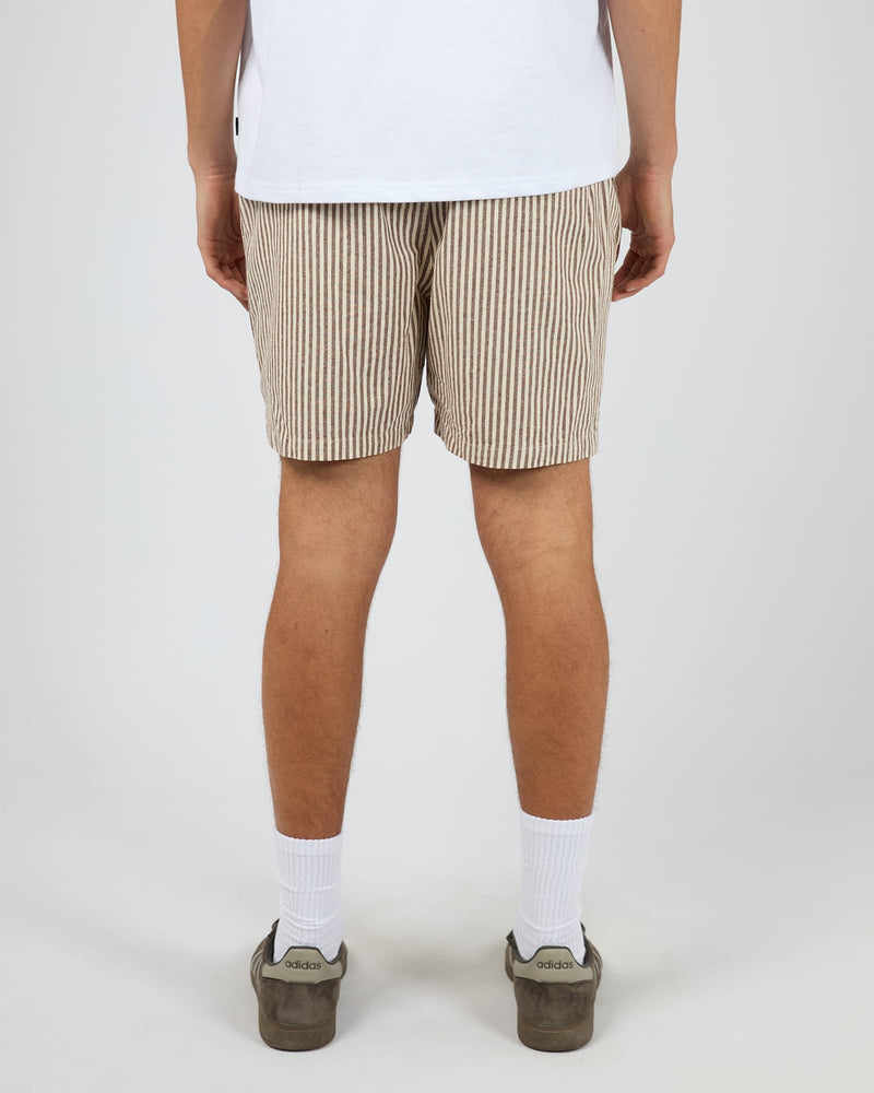 Load image into Gallery viewer, Silent Theory Mens Stripe Linen Short
