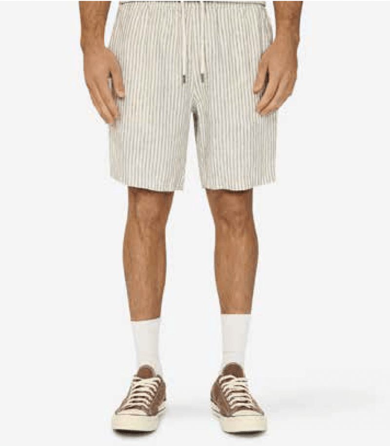 Load image into Gallery viewer, Silent Theory Mens Stripe Linen Short
