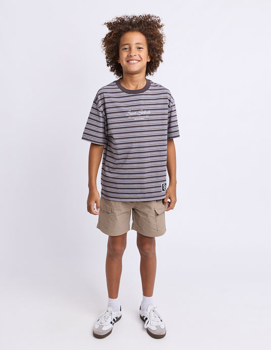 St Goliath Boys Stripe Ringer Tee