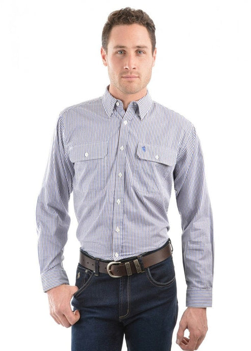 Thomas Cook Mens Wentworth Check 2-Pocket Long Sleeve Shirt