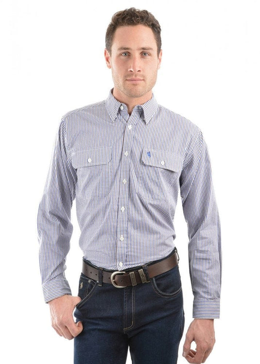 Thomas Cook Mens Wentworth Check 2-Pocket Long Sleeve Shirt
