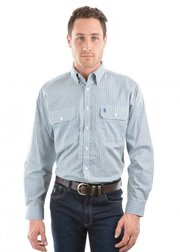 Load image into Gallery viewer, Thomas Cook Mens Wentworth Check 2-Pocket Long Sleeve Shirt
