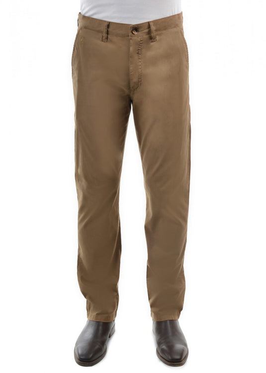 Thomas Cook Mens Tailored Fit Mossman Comfort Waist Trouser - Camel