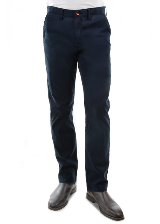 Thomas Cook Mens Tailored Fit Mossman Comfort Waist Trouser - Dark Navy