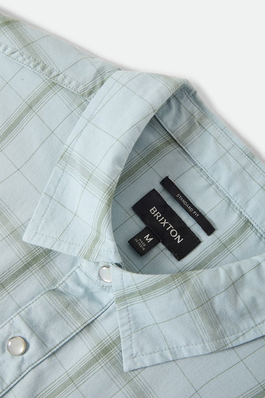 Brixton Mens The Breezy Wayne Short Sleeve Shirt