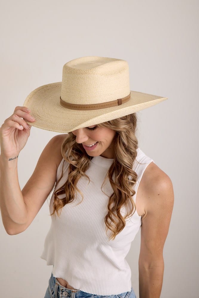 Load image into Gallery viewer, Avenel Hats The Walker Palm Mexican Western
