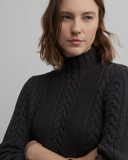 Yarra Trail Womens Thesis Knit - Charcoal Marle