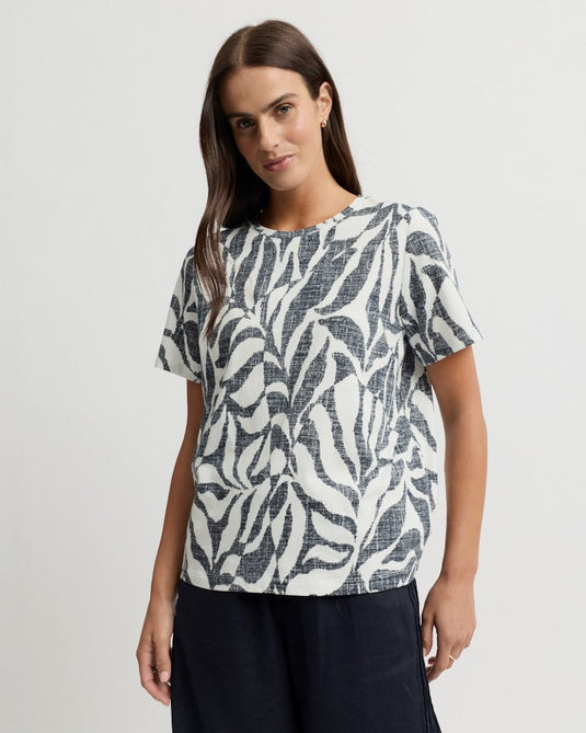 Yarra Trail Womens Tigre Short Sleeve Cotton Print Tee