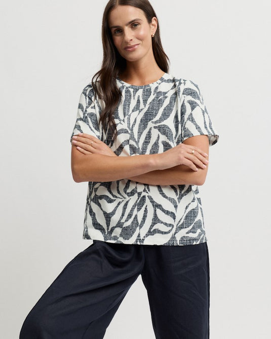 Yarra Trail Womens Tigre Short Sleeve Cotton Print Tee