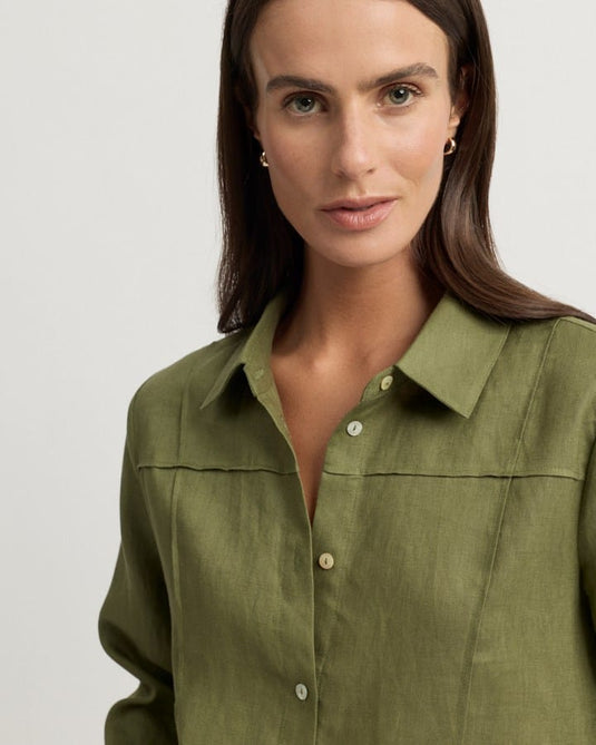 Yarra Trail Womens Tirari Pintuck Shirt