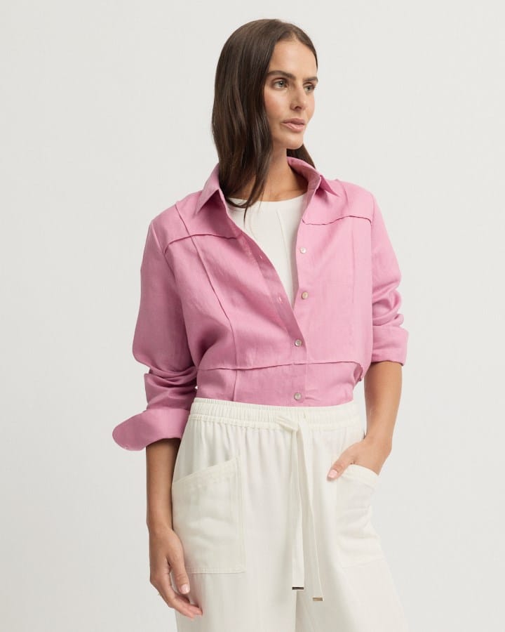 Load image into Gallery viewer, Yarra Trail Womens Tirari Pintuck Shirt
