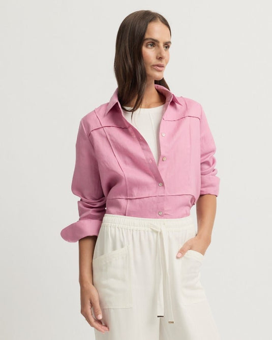 Yarra Trail Womens Tirari Pintuck Shirt