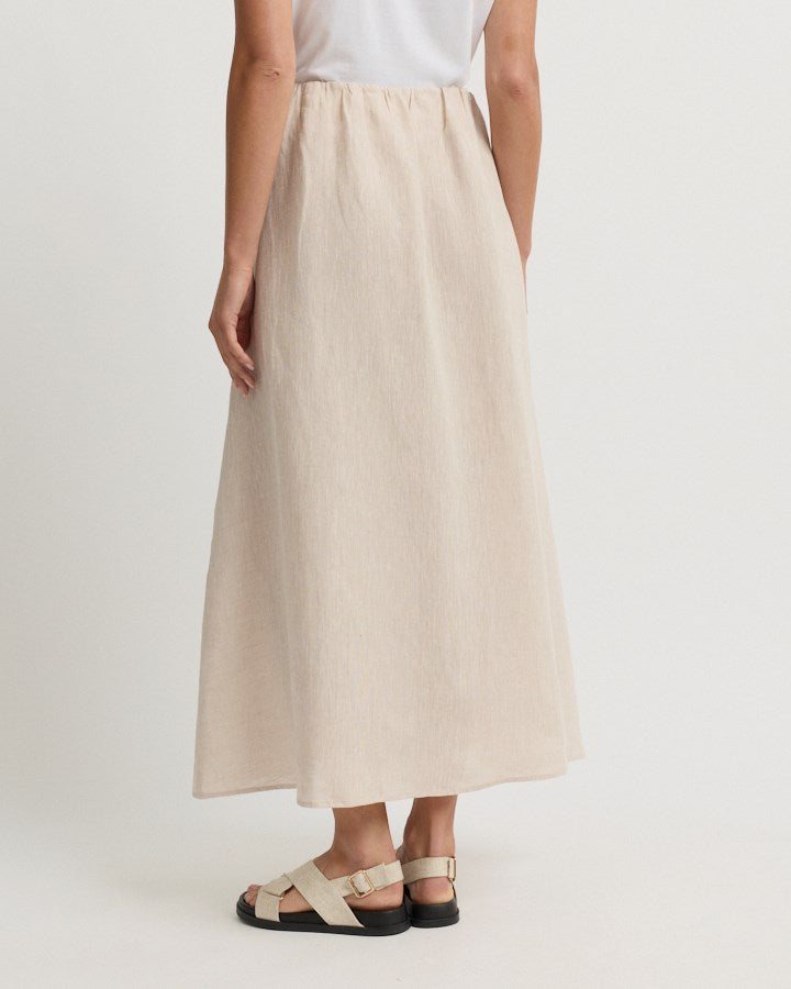 Load image into Gallery viewer, Yarra Trail Womens Tirari Pintuck Skirt - Pebble
