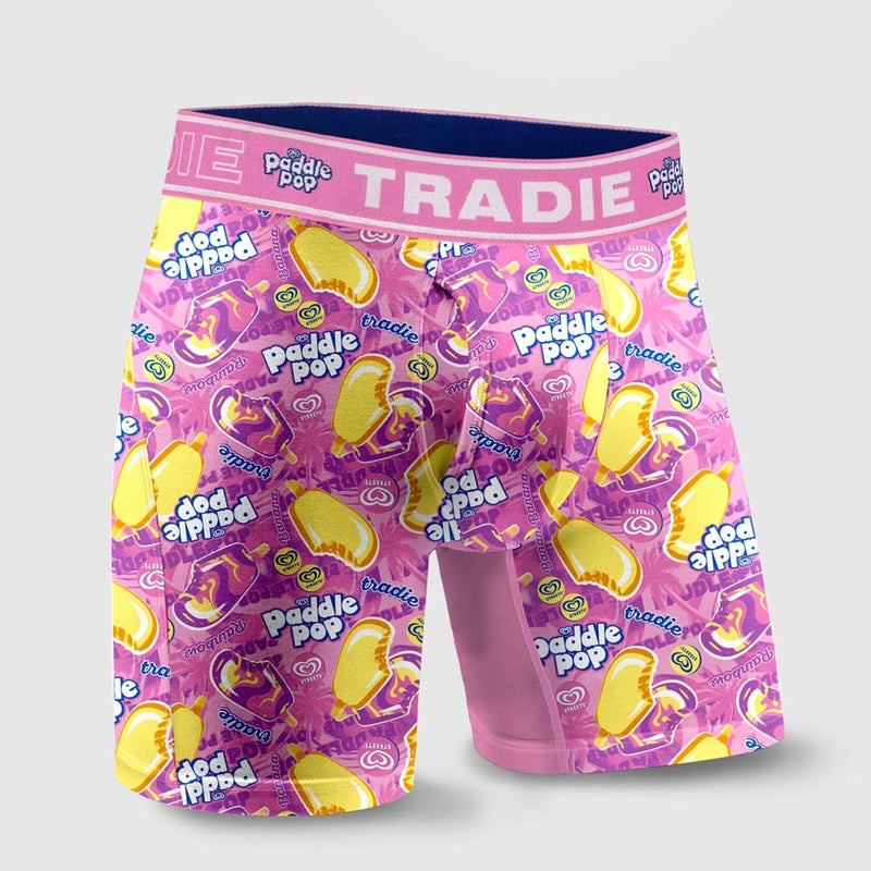 Load image into Gallery viewer, Tradie Mens Bamboo No Chafe Long Leg Trunk - Paddle Pop
