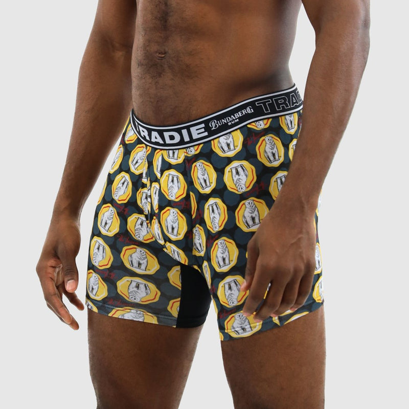 Load image into Gallery viewer, Tradie Mens Bundy Bamboo No Chafe Mid Leg Trunk
