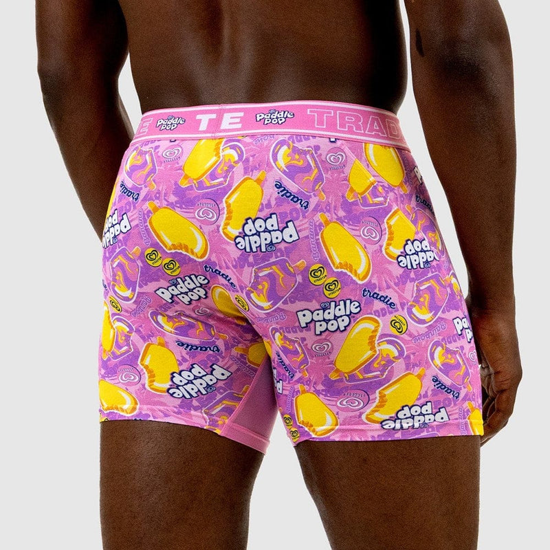 Load image into Gallery viewer, Tradie Mens Bamboo No Chafe Mid Length Trunk - Paddle Pop
