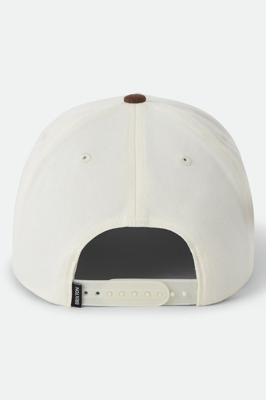 Brixton Trails Snapback - Off White/Walnut Brown
