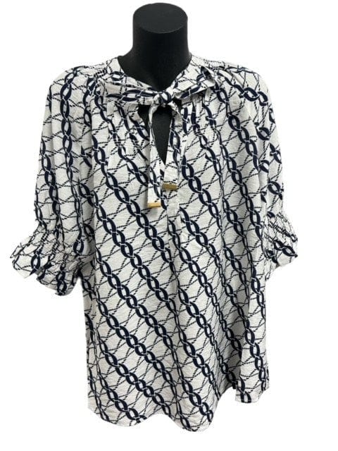 Load image into Gallery viewer, Pingpong Womens Chain Tunic Blouse
