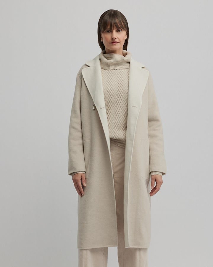 Load image into Gallery viewer, Yarra Trail Womens Twain Coat - Almond/Ecru
