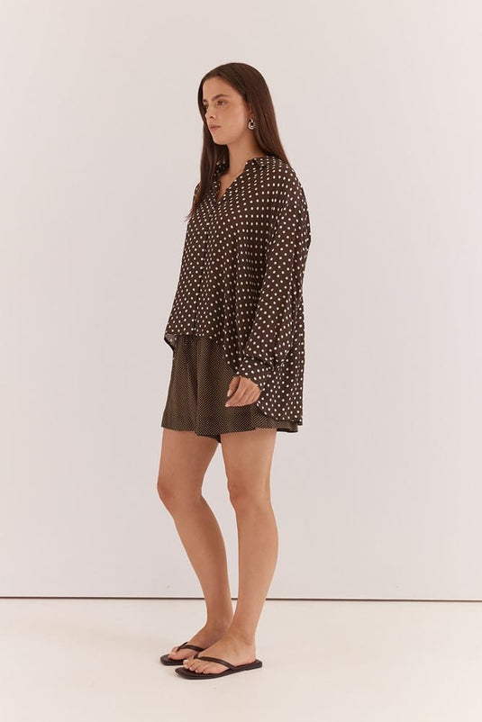 Sass Womens Joy Polka Dot Shirt