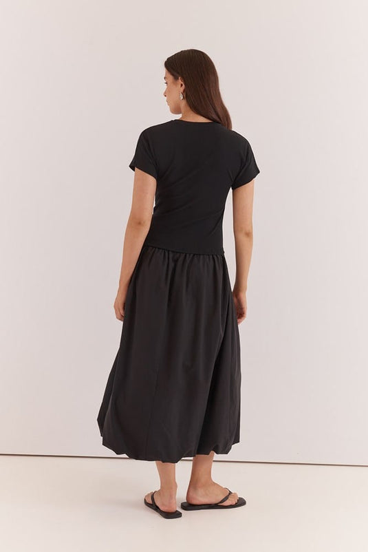 Sass Womens Lilani Bubble Hem Dress