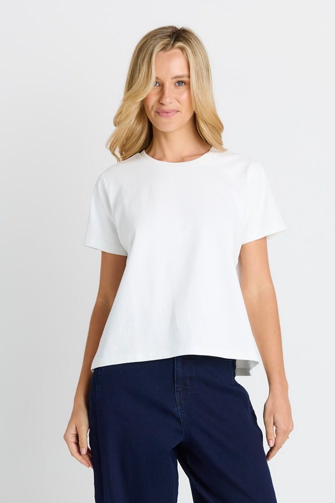 Load image into Gallery viewer, Betty Basics Womens Base Tee - White

