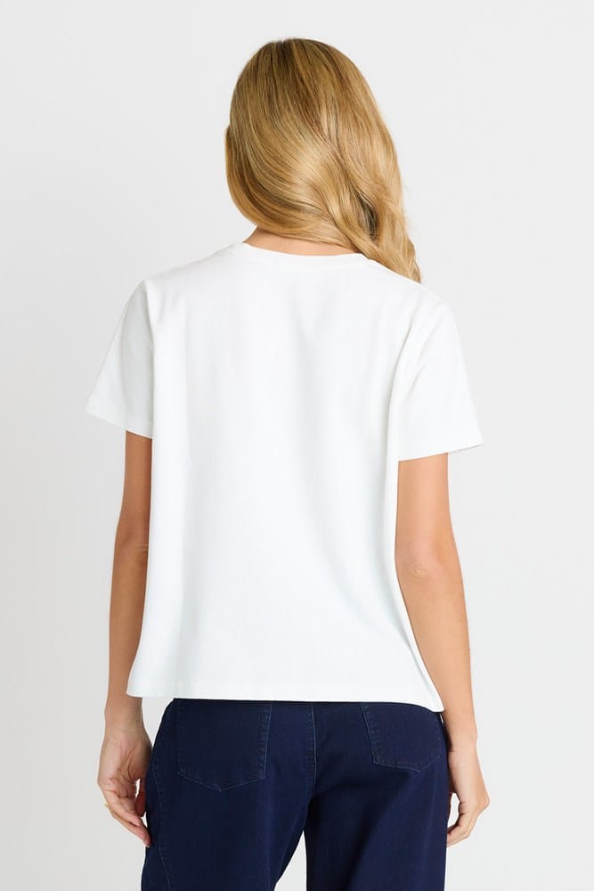 Load image into Gallery viewer, Betty Basics Womens Base Tee - White

