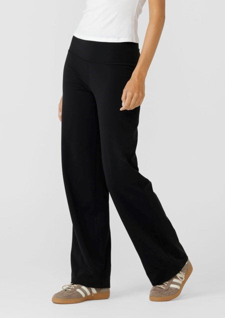 Lorna Jane Womens All Day Active Midrise Pants - Recycled Black