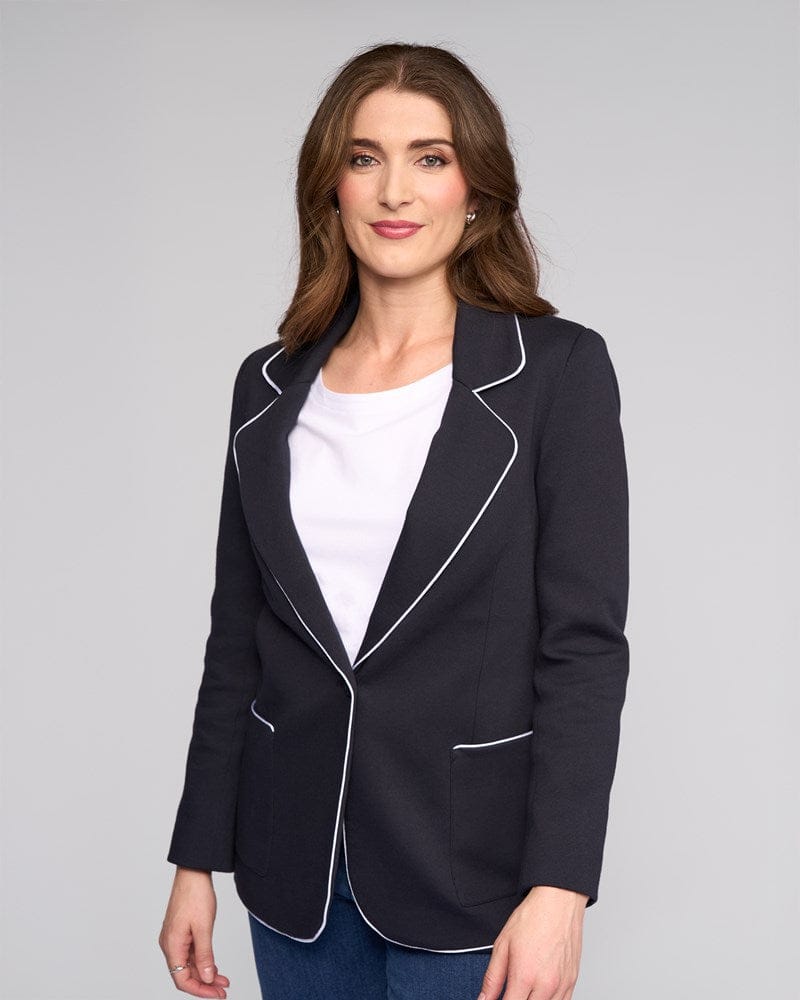 Load image into Gallery viewer, Vassali Womens Ora Knit Blazer
