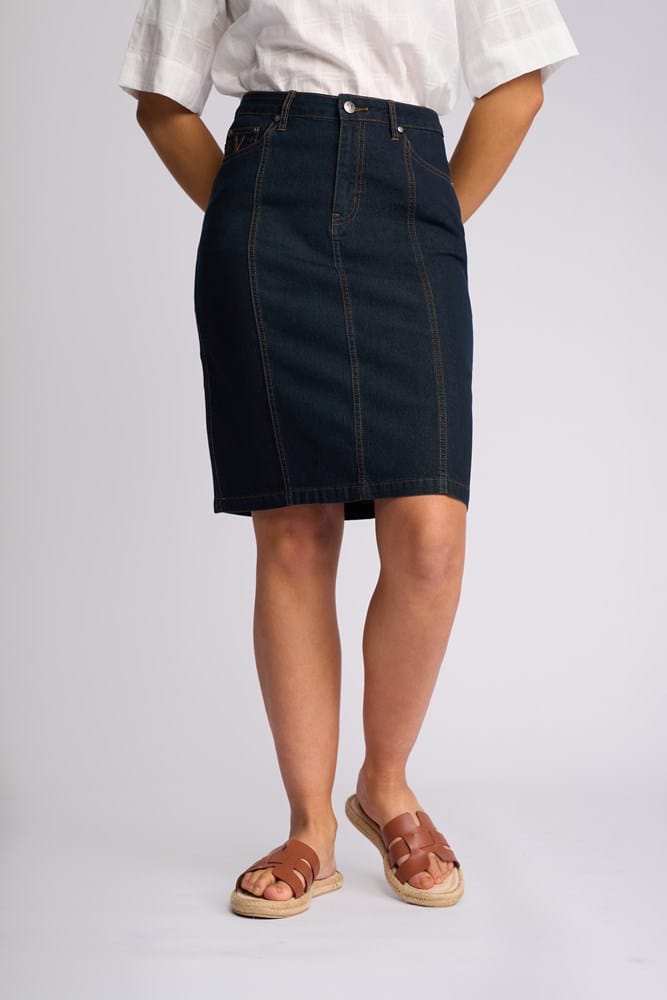 Load image into Gallery viewer, Vassalli Womens Poppy Denim Skirt
