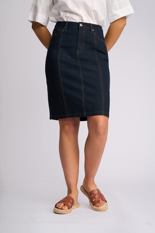 Vassalli Womens Poppy Denim Skirt