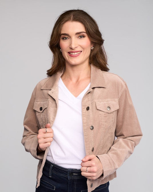 Vassalli Womens Core Cord Jacket - Twig