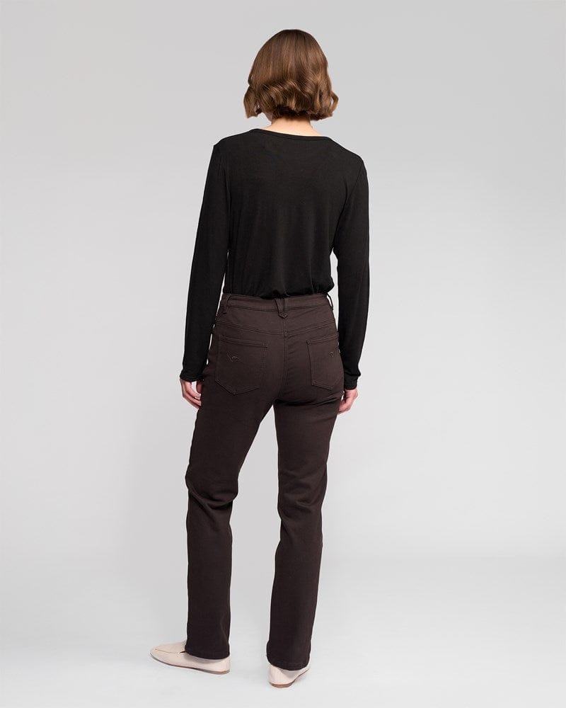 Load image into Gallery viewer, Vassali Womens Column Pant - Chocolate
