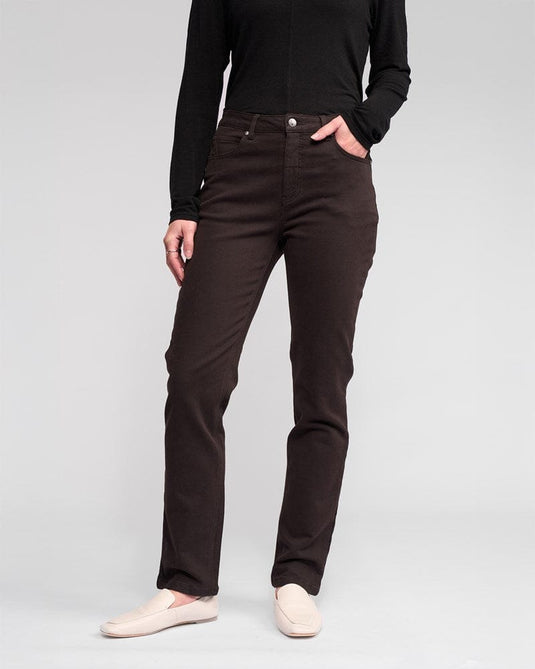 Vassali Womens Column Pant - Chocolate