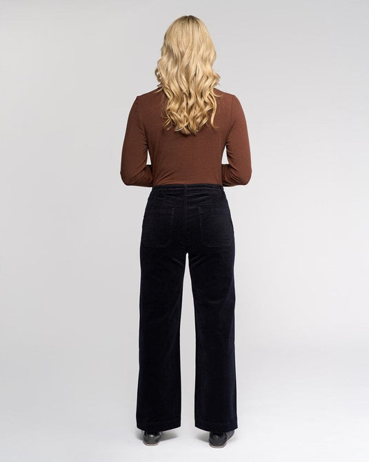 Vassali Womens Market Cord Pant - Midnight