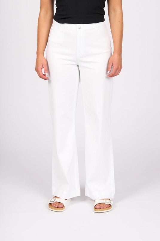 Vassalli Womens Casa Jean - White Denim
