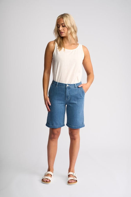 Vassalli Womens Havana Denim Short